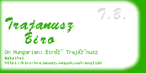 trajanusz biro business card